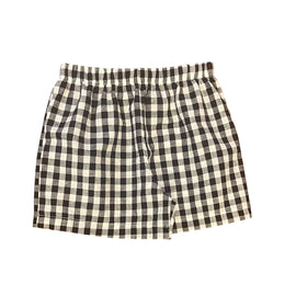 Black Gingham Shorts