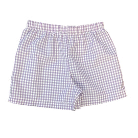 Purple Gingham Shorts