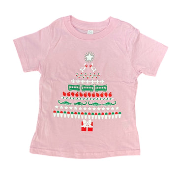 Cajun Christmas Pink Tee