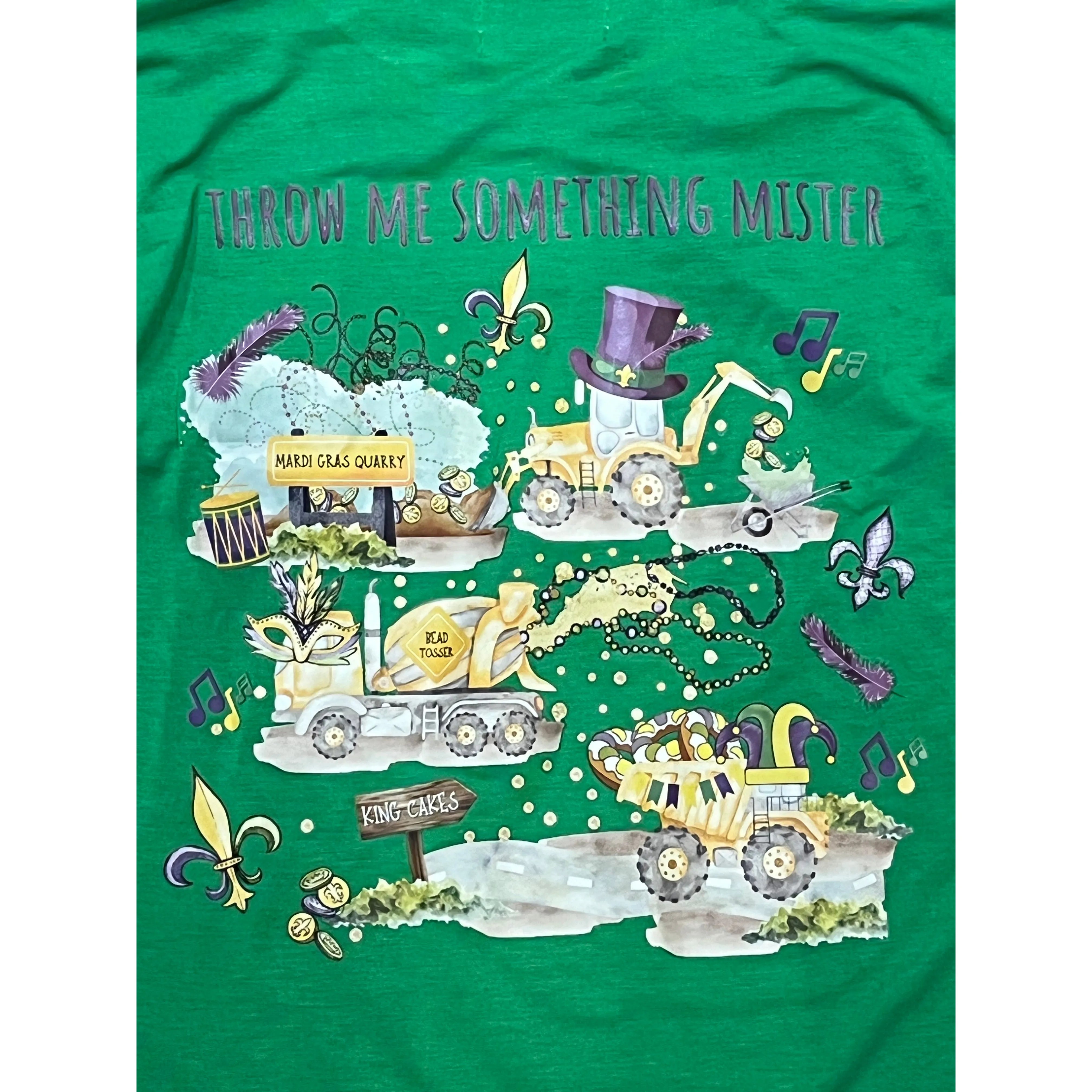 Mardi Gras Tractor Modal Kid Shirt - 0