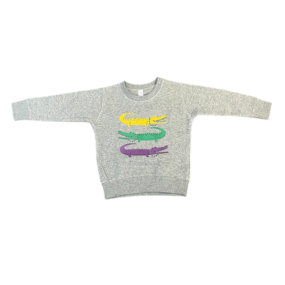 Mardi Gras Alligators Sweatshirt