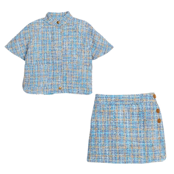 Turin Tweed Cape and Skort Set
