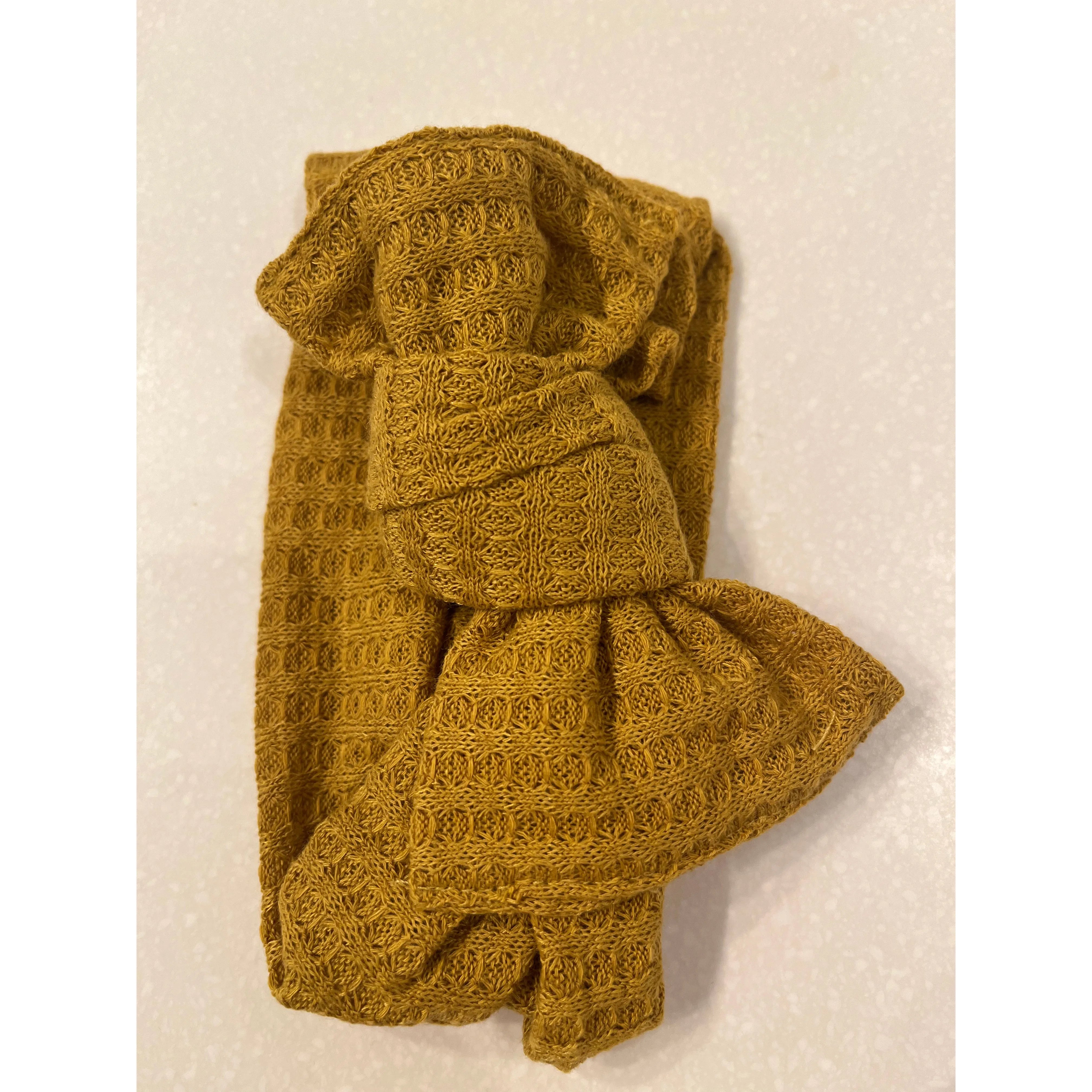 Buy mustard Fall Baby Bow Headbands