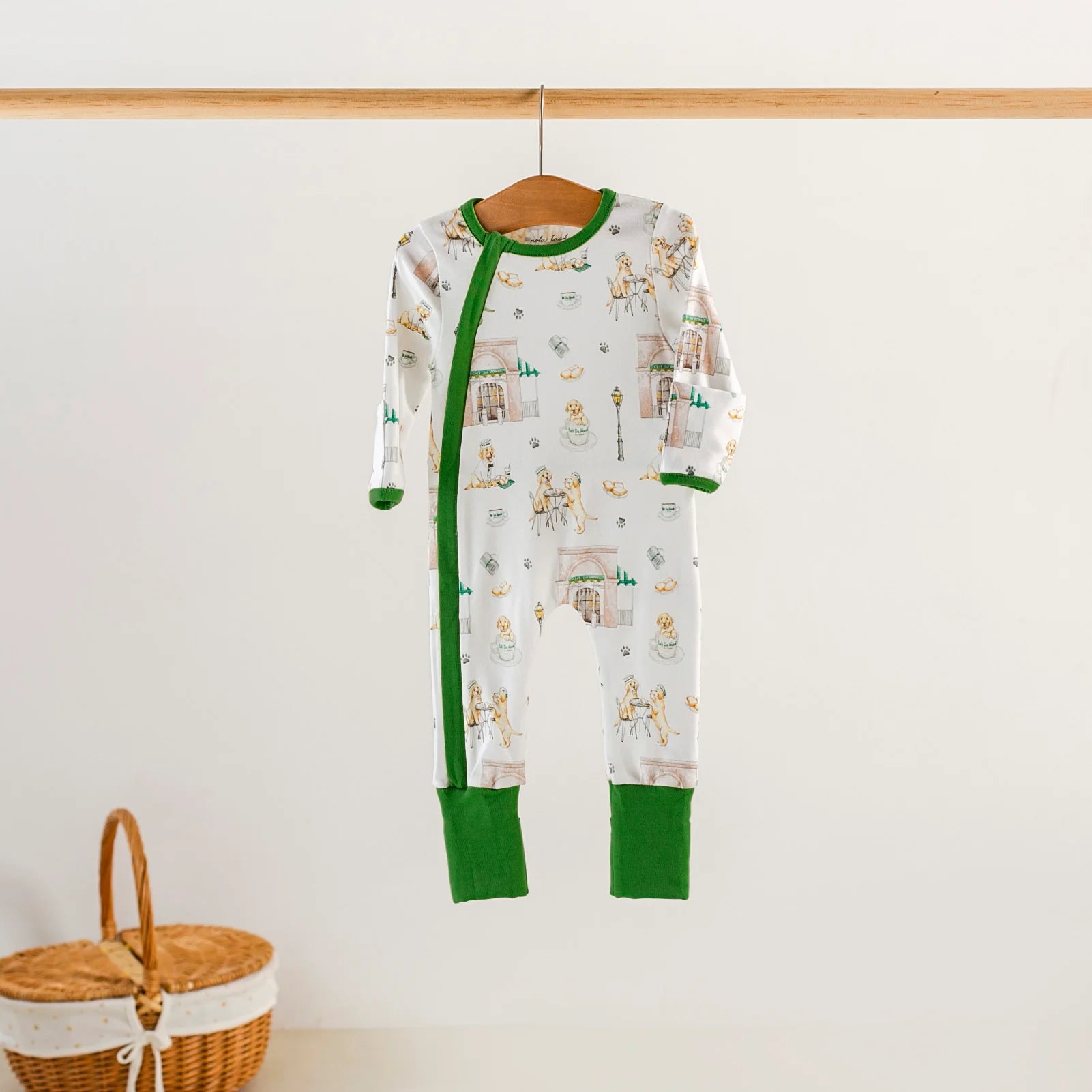 Powdered Sugar and Puppies Organic Cotton Kids Pajamas