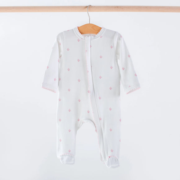 Pink Fleur De Lis Organic Pajamas