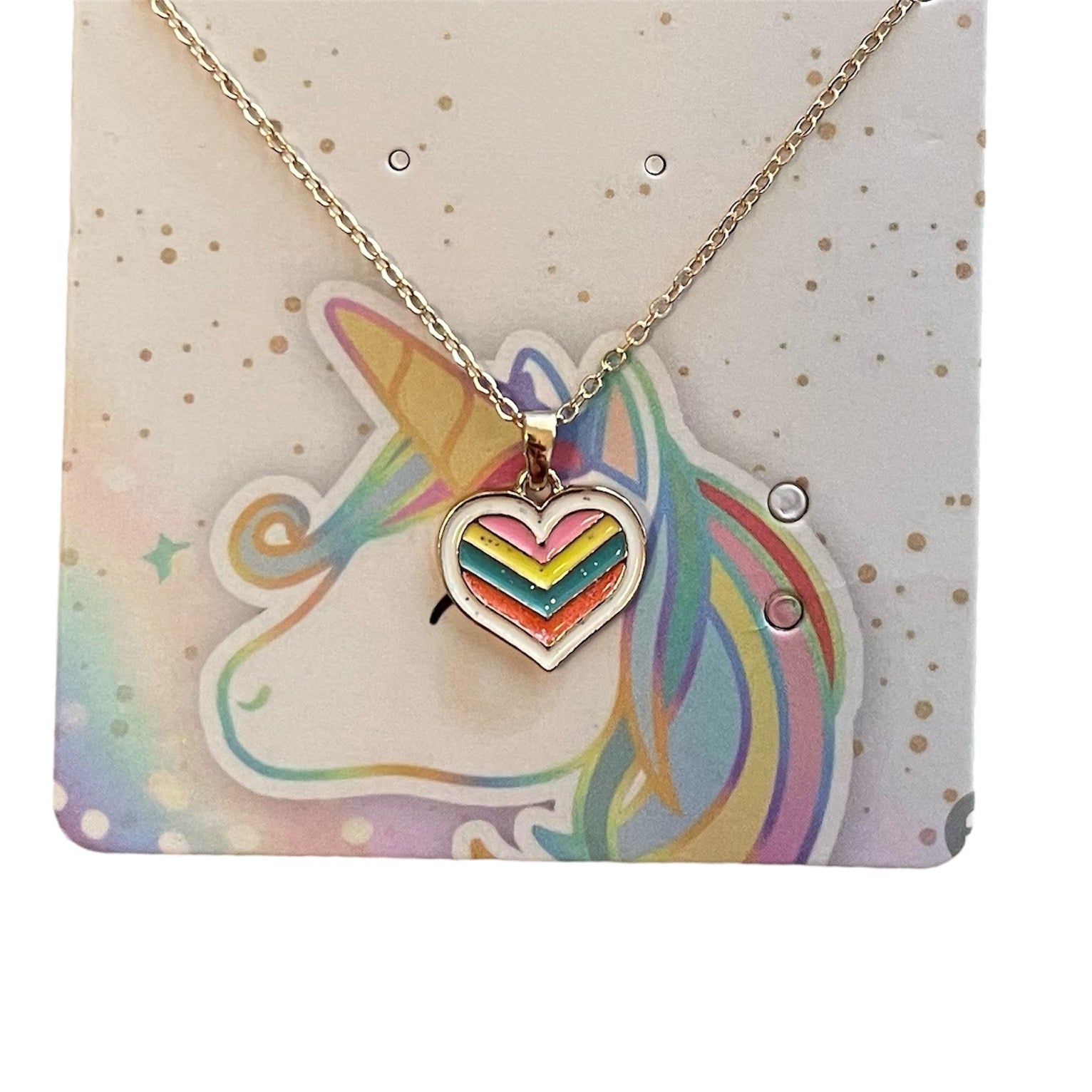 Rainbow Heart Necklace