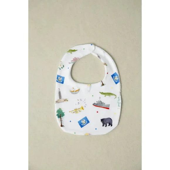 Louisiana Kids Cotton Bib