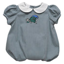 Tulane Green Wave Embroidered Hunter Green Girls Baby Bubble Short Sleeve-1