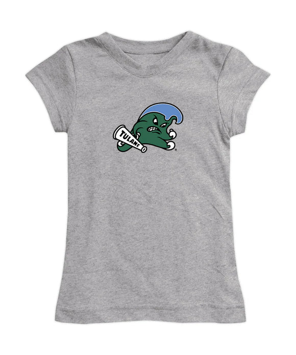 Tulane Green Wave Girl´s Fitted Cotton T-shirt