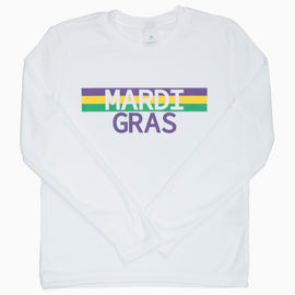 Mardi Gras Dri Fit LS