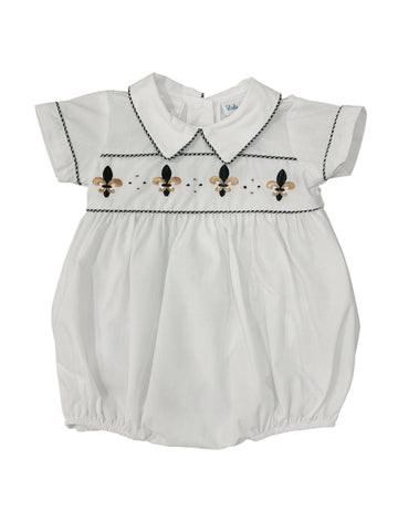 Noah Saints Fleur de Lis Embroidered Bubble