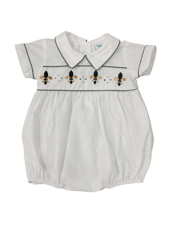 Noah Saints Fleur de Lis Embroidered Bubble