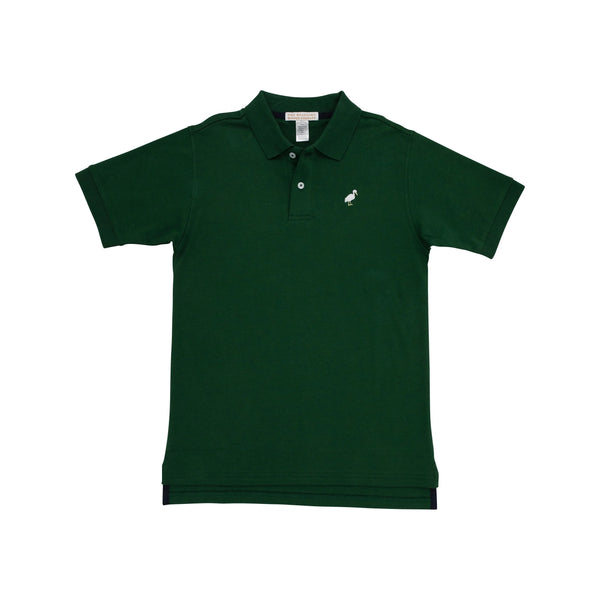 Prim & Proper Polo Grier Green With Multicolor Stork