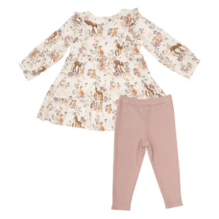 RUFFLE TIER DRESS AND LEGGING