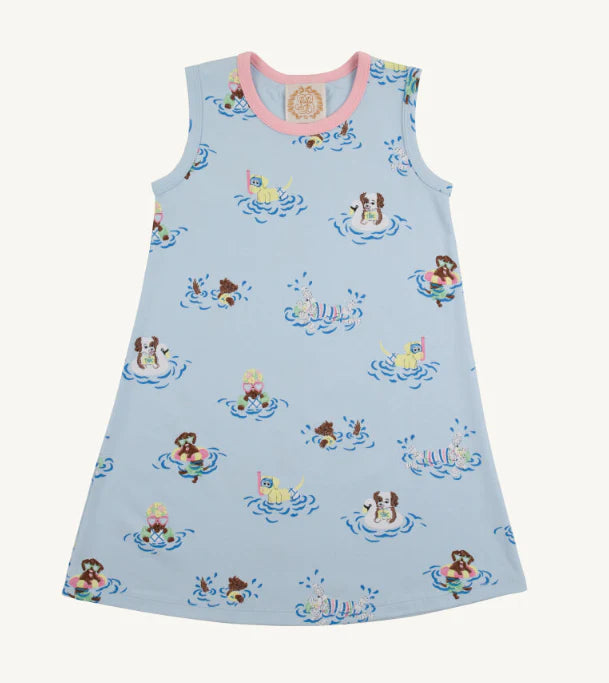 Doggy Paddle Sleeveless Poly Play Dress