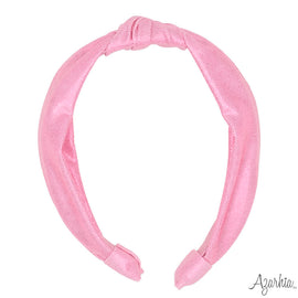 Top Knot Headband in Pink Shimmer