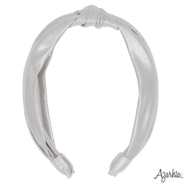 Top Knot Headband in Silver Shimmer