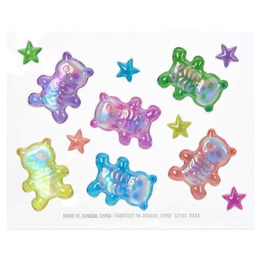 Skeleton Gummy Bear Stickers