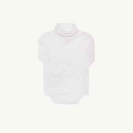 Tatum's Turtleneck Onesie - Worth Ave White