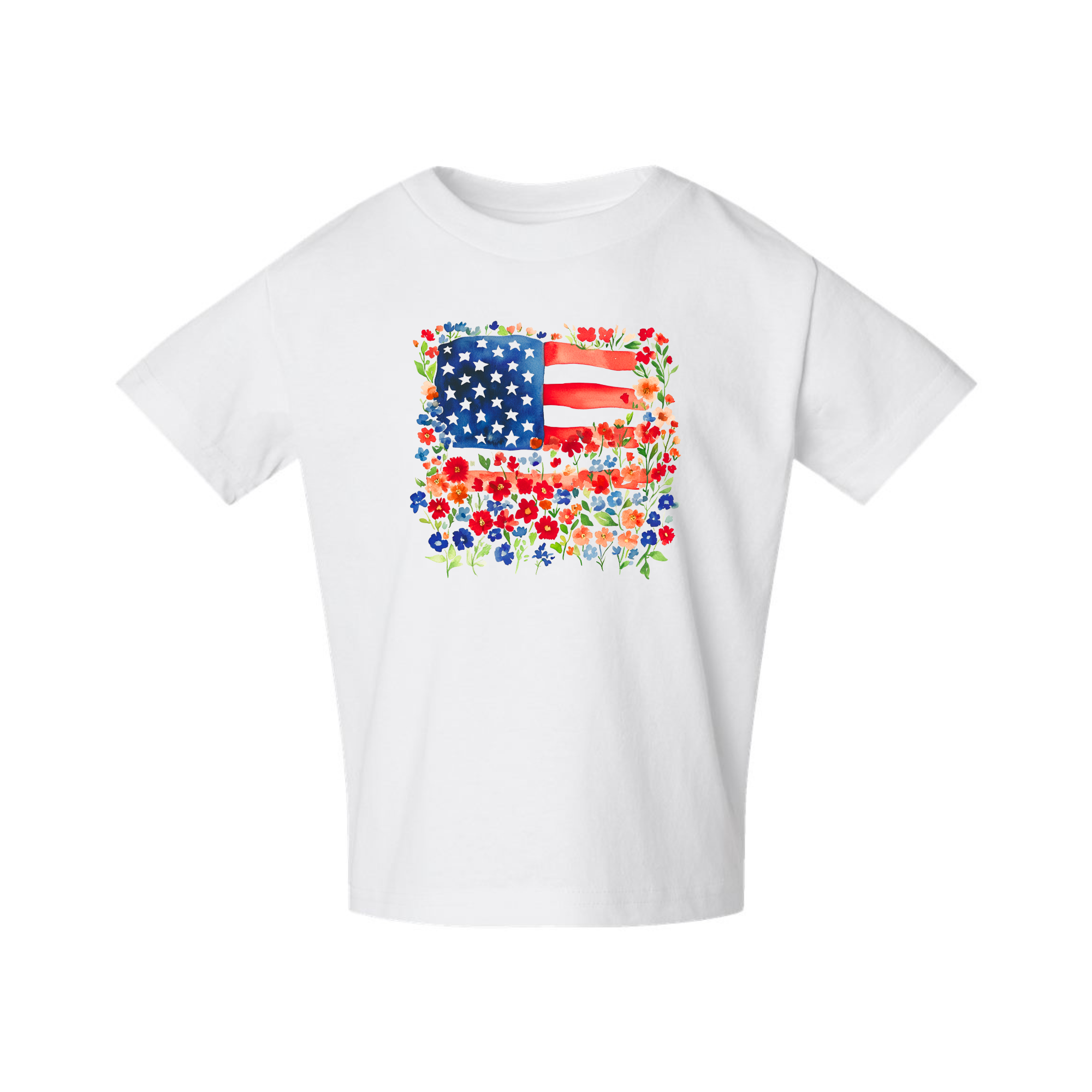 Floral Flag Tee