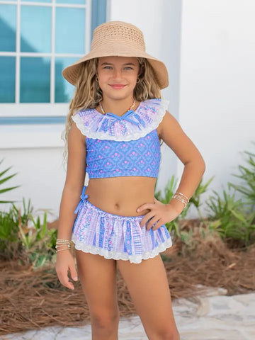 Abby Periwinkle Ruffle Swimsuit