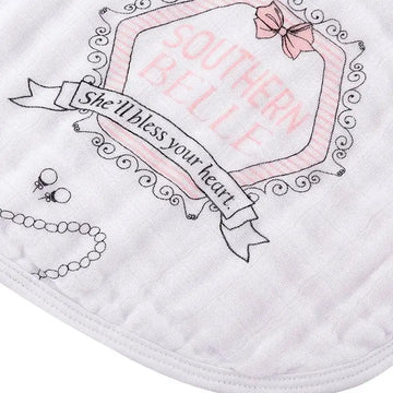 Southern Belle 2 in 1 Burp and Bib - 0