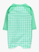 Spring Bud Gingham Boys LS One Piece Rash Guard-2