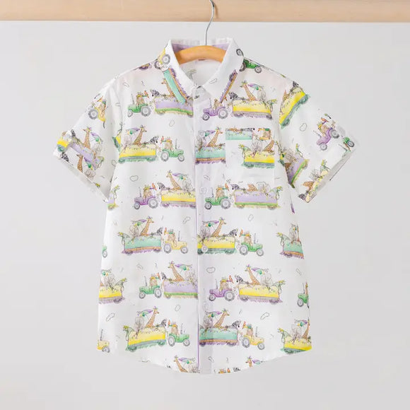 Krewe Zoo-D It! Collared Shirt