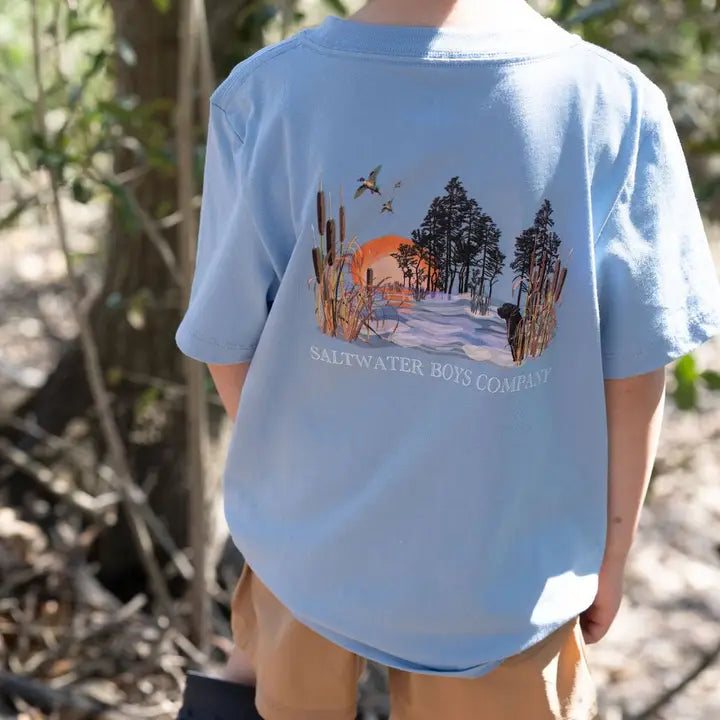 Marsh Scene Boys Short Sleeve Graphic Tee