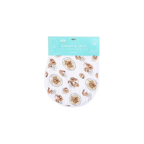 Shrimp 'n' Grits Burp/Bib Combo