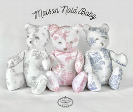 Toile Teddy Bear