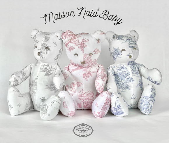 Toile Teddy Bear