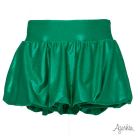 Green Shimmer Bubble Skort