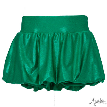 Green Shimmer Bubble Skort