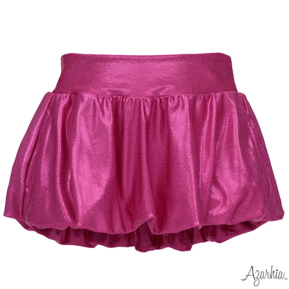 Hot Pink Shimmer Bubble Skort