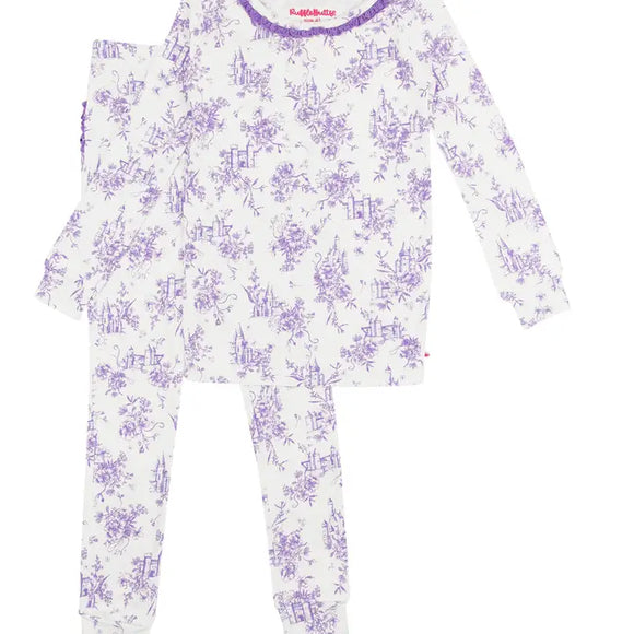 Toddler Princess Castle Toile Pajamas