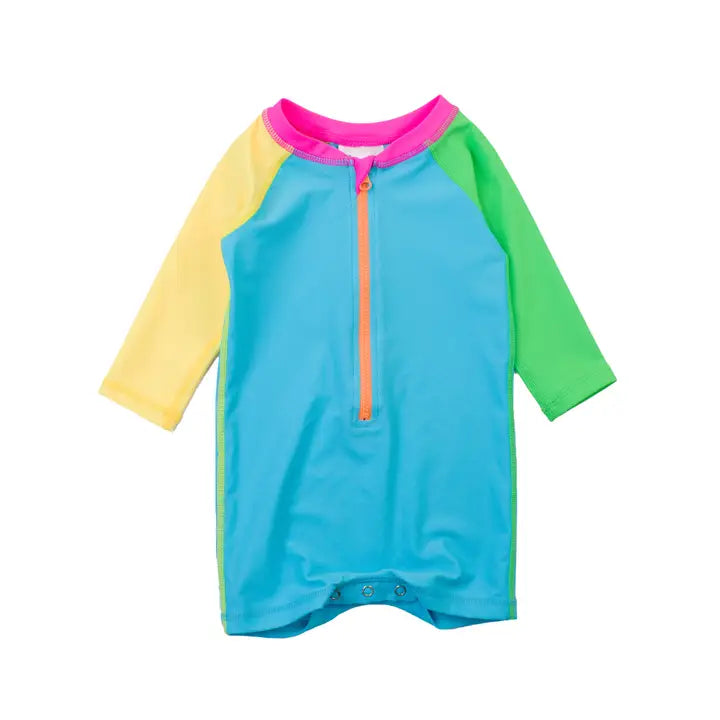 Boys Long Sleeve One Piece Rash Guard