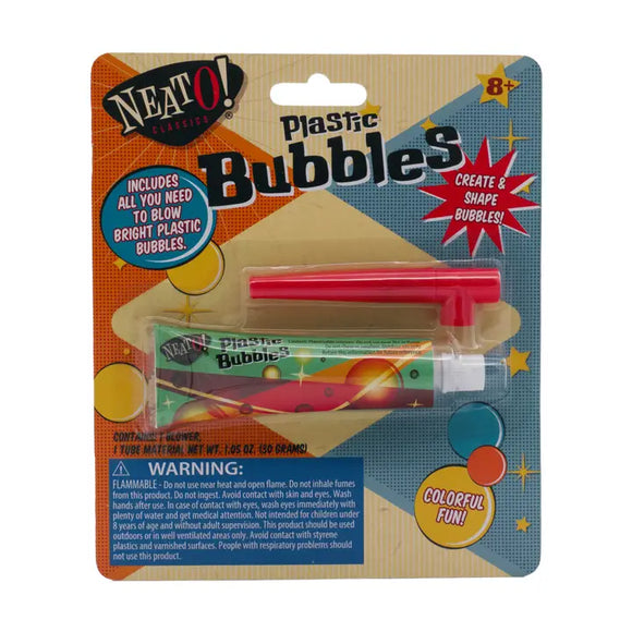 Neato! Plastic Bubbles, Blow & Shape Your Own