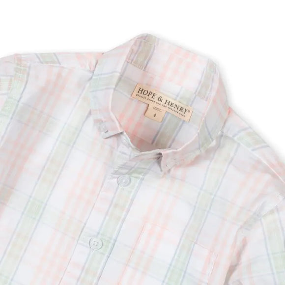 Organic Stretch Poplin Shirt -- Chateau Plaid