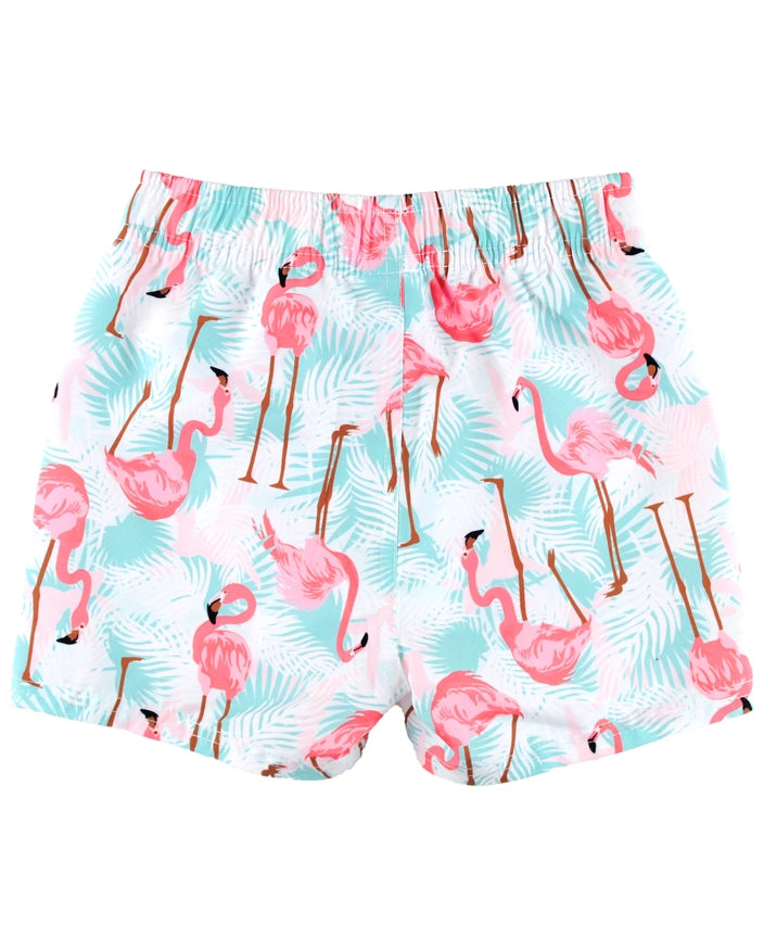 Vibrant Flamingo Swim Trunks