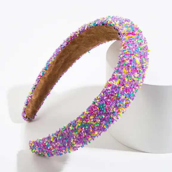 Purple Sparkles Headband