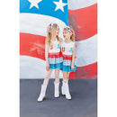 USA  Tank & Ruffle Sequins Skirt Set-3