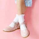 White Frill Midi Socks-2