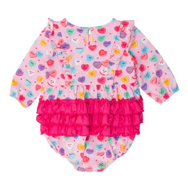 Be my Valentine Bubble Romper - 0