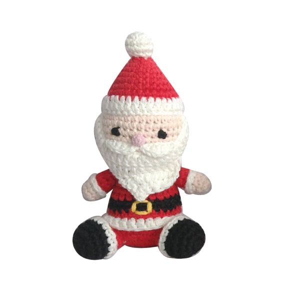 Santa Hand-Crochet Rattle