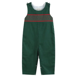Green Christmas Smocked Longall