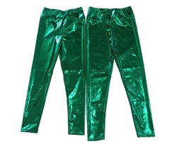 Metallic Leggings  - Green