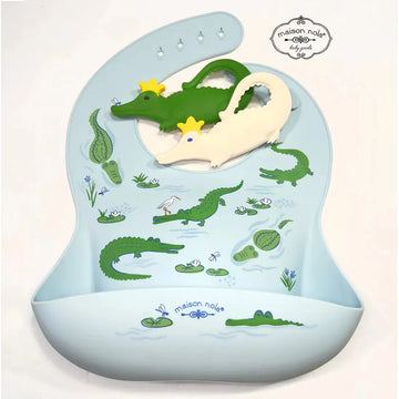 Maison Nola Silicone Gator Bib