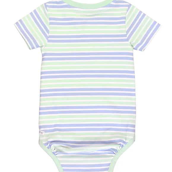 Short Sleeve Knit Henley Bodysuit