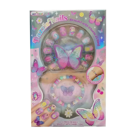 Dazzle Nails Tie Dye Butterfly